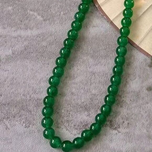 3for$20 1pc Exaggerated Beaded Necklace, Fashionable Geometric Ball Chain - Picture 2 of 3